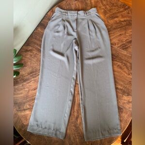 Autres Filles Gray Women's Wide-Leg Trousers Large